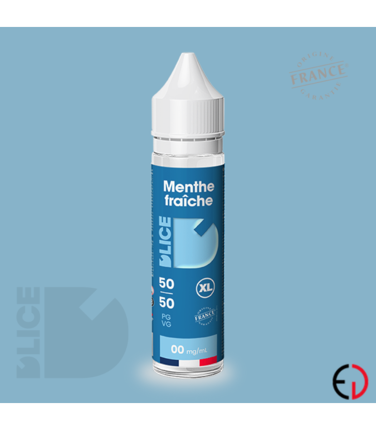 DLICE Menthe Fraîche XL – Fabriqué en France – 60 ml
