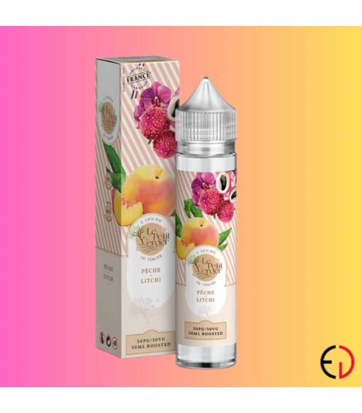 E liquide Le Petit verger pêche litchi
