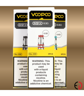 VooPoo Pack 5 résistances PNP-X
